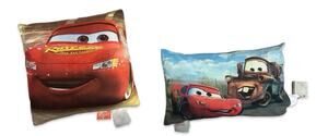 Disney Pixar Cars McQueen Mater Throw Pillows Lot of 2